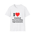T-Shirt — I Heart Limited Partnership Agreements - Legal Humor Tee