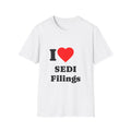 T-Shirt — I Heart  SEDI Filings - Legal Humor Tee