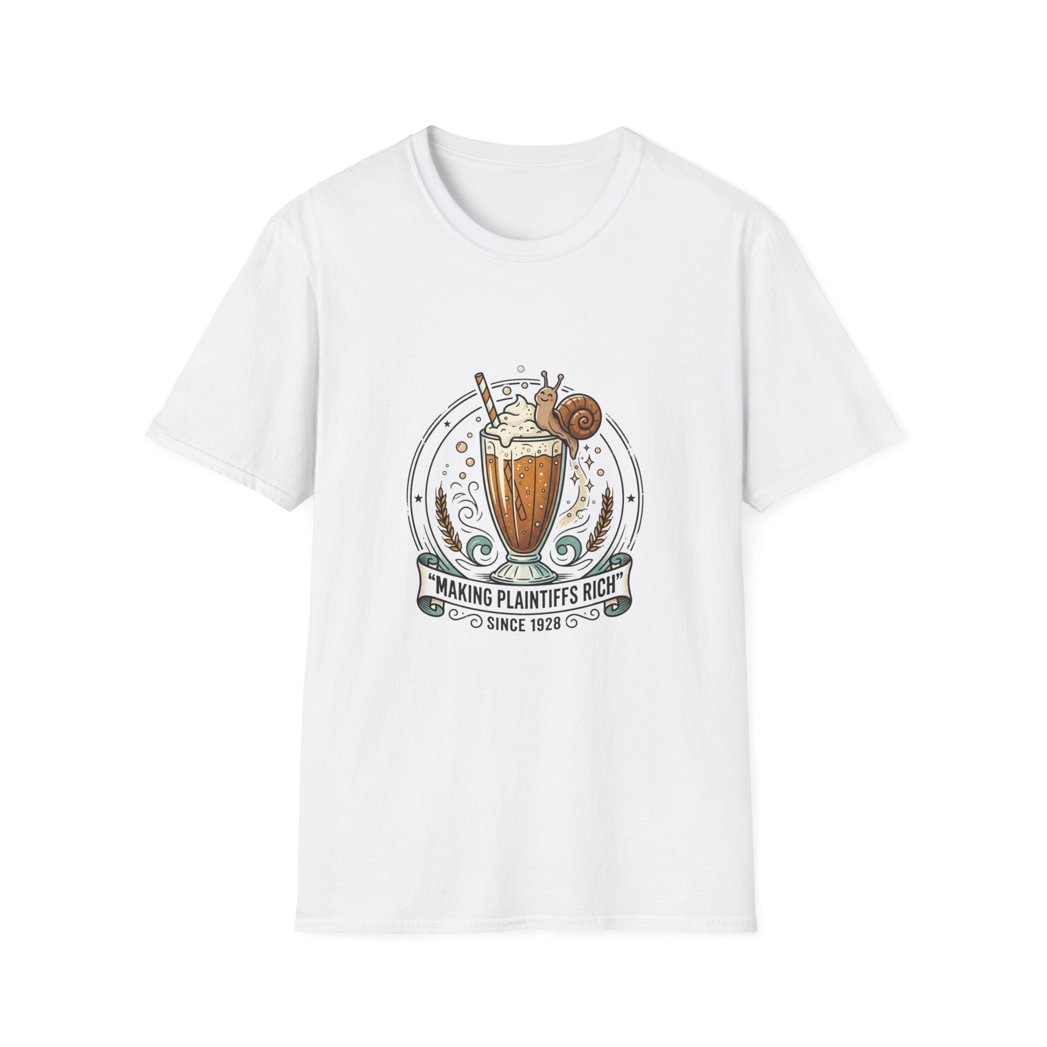 T-Shirt — Ginger Float & Snail - Donoghue v Stevenson - Legal Humor Tee